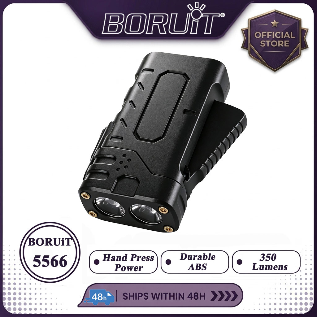 Outdoor Power Supply - BORUIiT Hand Crank EDC LED Flashlight
