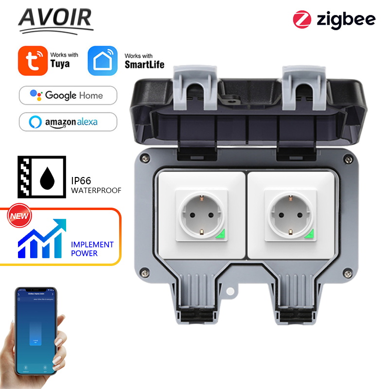 Outdoor Power Wash - Avoir Tuya Zigbee Electrical Sockets IP66