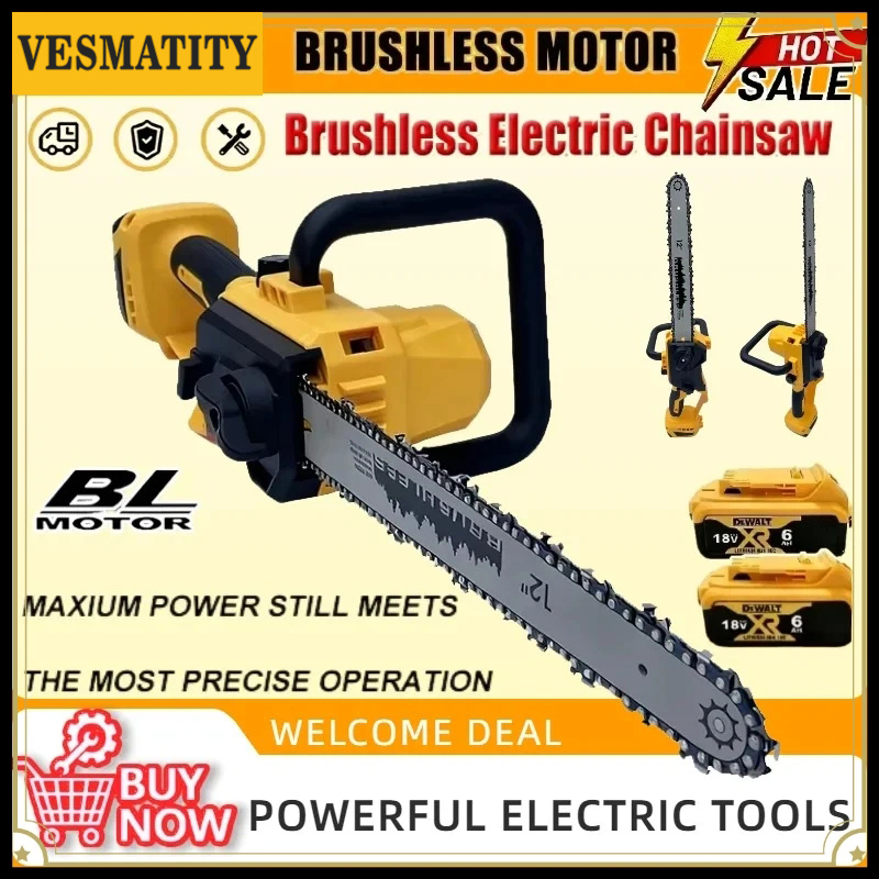 Tree Wood Cutting VESMATITY HY - Electric Chainsaw Battery 评论和价格