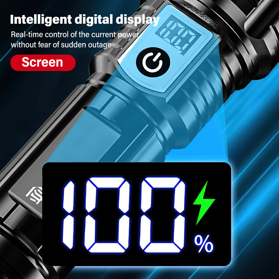 High Power 200000LM LED Flashl - Outdoor Power Supply 评论和价格