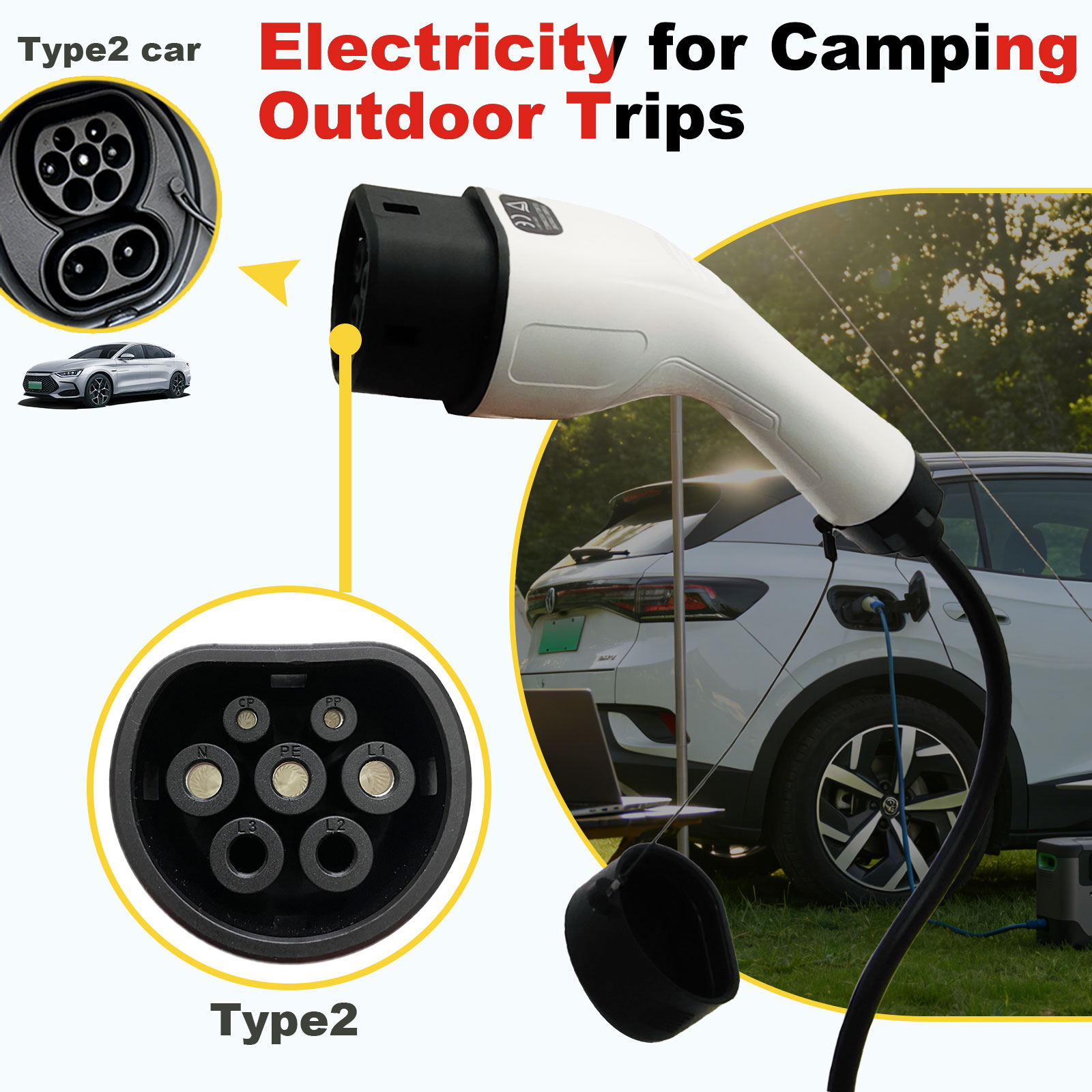 Type2 V2L Discharge Adapter 16 - Outdoor Power Module 评论和价格