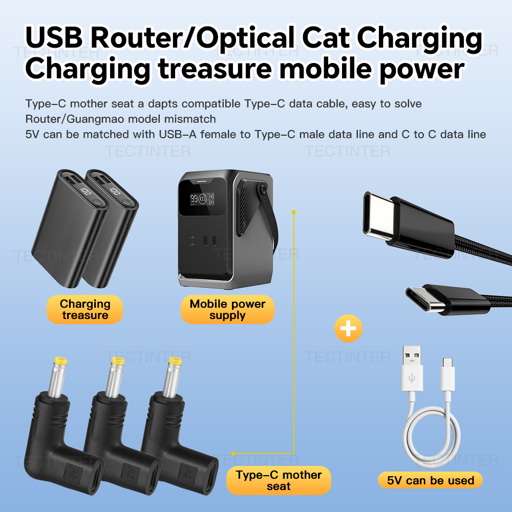 Type-C to DC 5V Power Charge C - Outdoor Usb Power Adapter 评论和价格