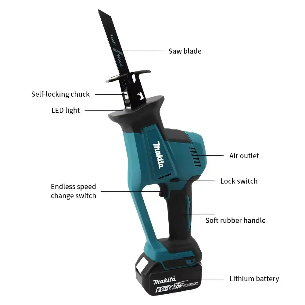 Makita DJR189 18V Cordless Ele - Electric Chainsaw Battery 评论和价格