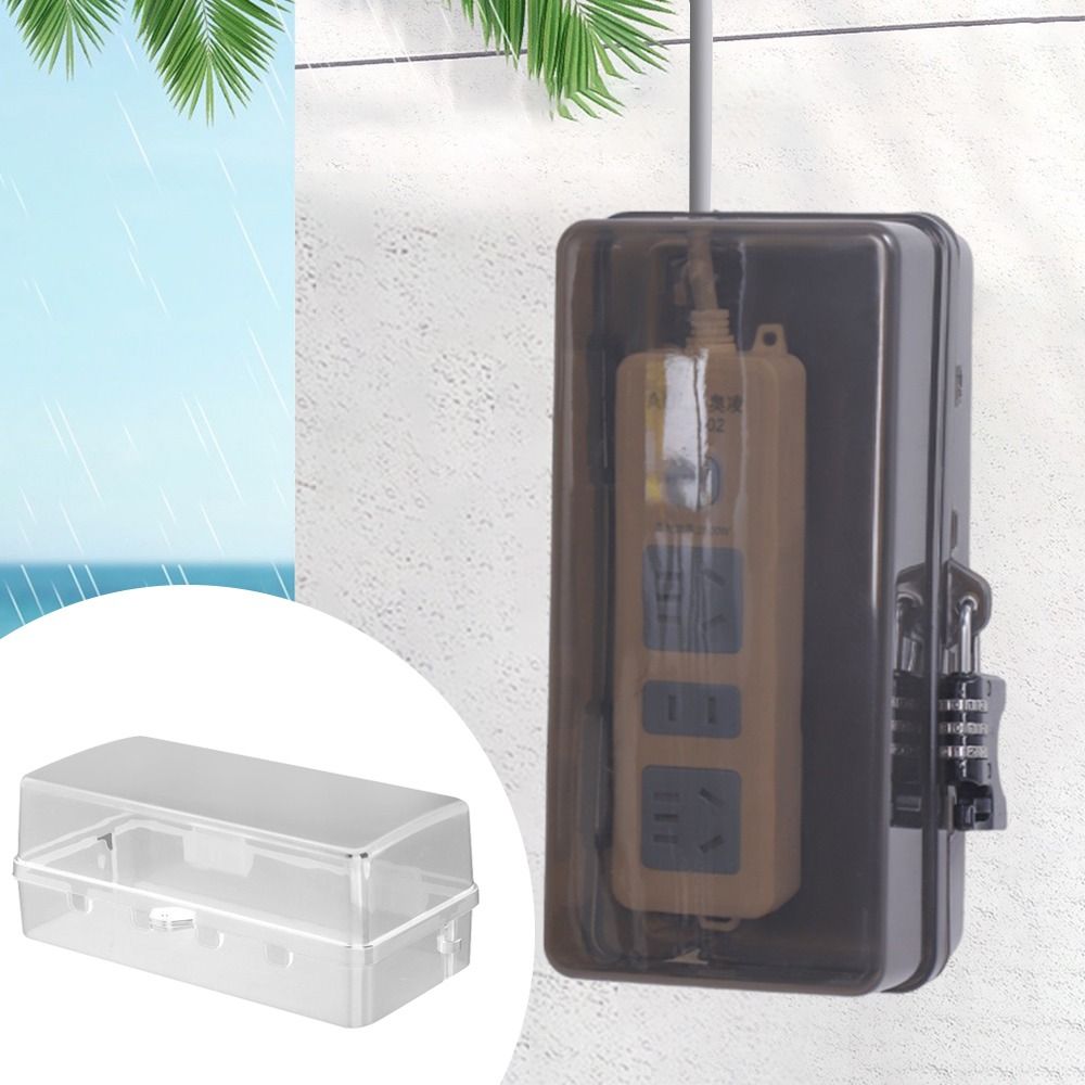 Portable Plastic Plug Box Wate - Outdoor Power Lead Cover 评论和价格