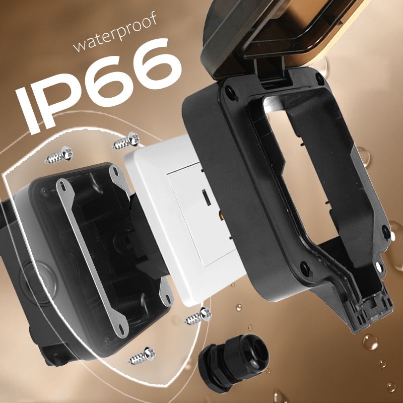Avoir IP66 Wall Waterproof Soc - Outdoor Power Wash 评论和价格