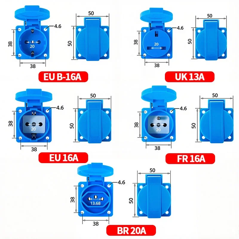 IP54 16A Waterproof Industrial - Outdoor Power Wash 评论和价格