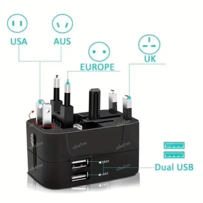 Foldable Universal Travel Powe - Outdoor Usb Power Adapter 评论和价格