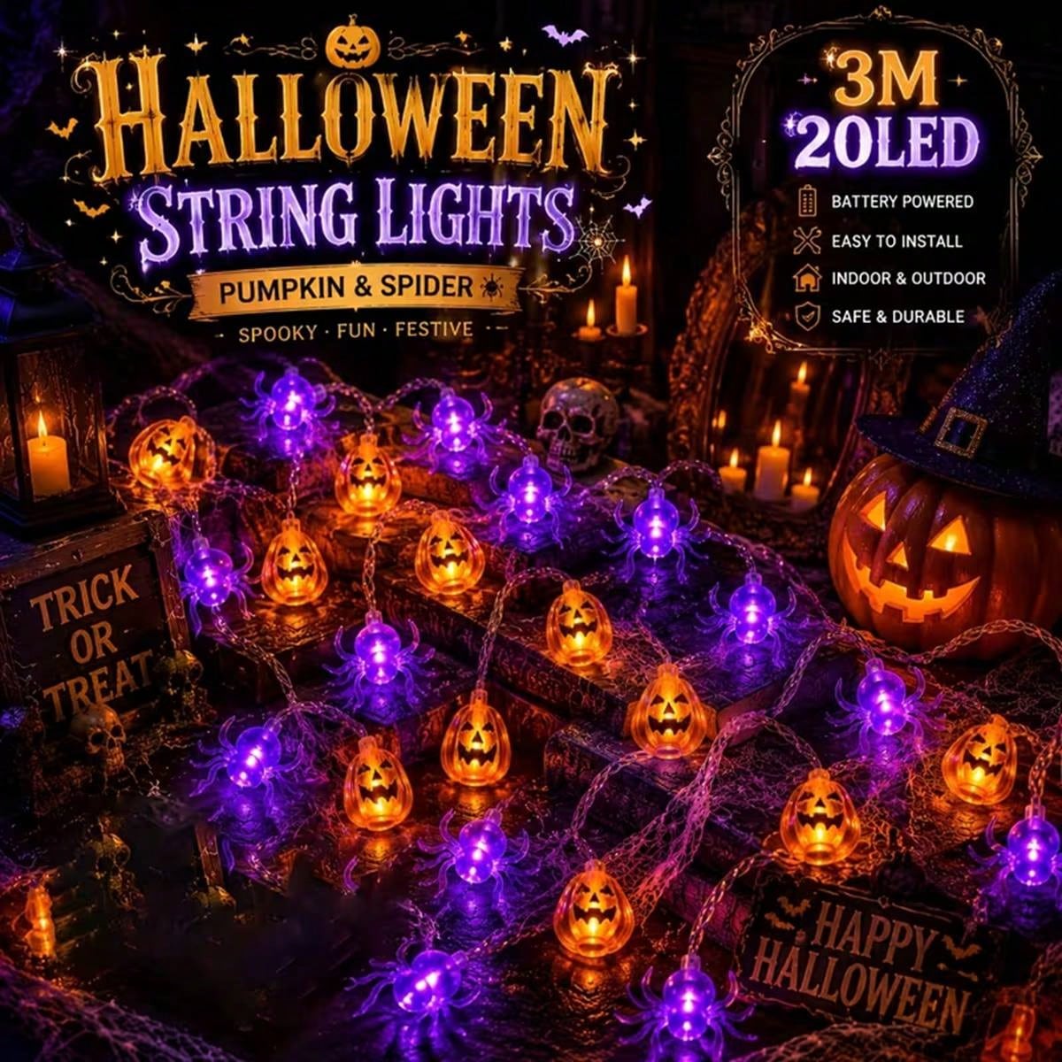 1PC Halloween Pumpkin 10/20 LE - Outdoor Power House 评论和价格