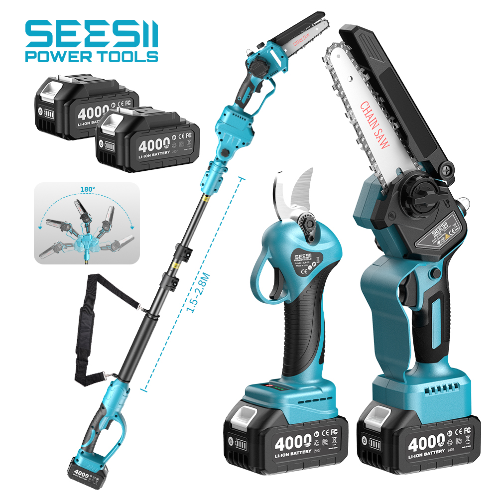 SEESII 3-in-1 Brushless Cordle - Electric Chainsaw Battery 评论和价格