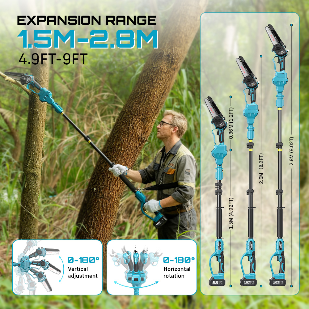 SEESII 3-in-1 Brushless Cordle - Electric Chainsaw Battery 评论和价格