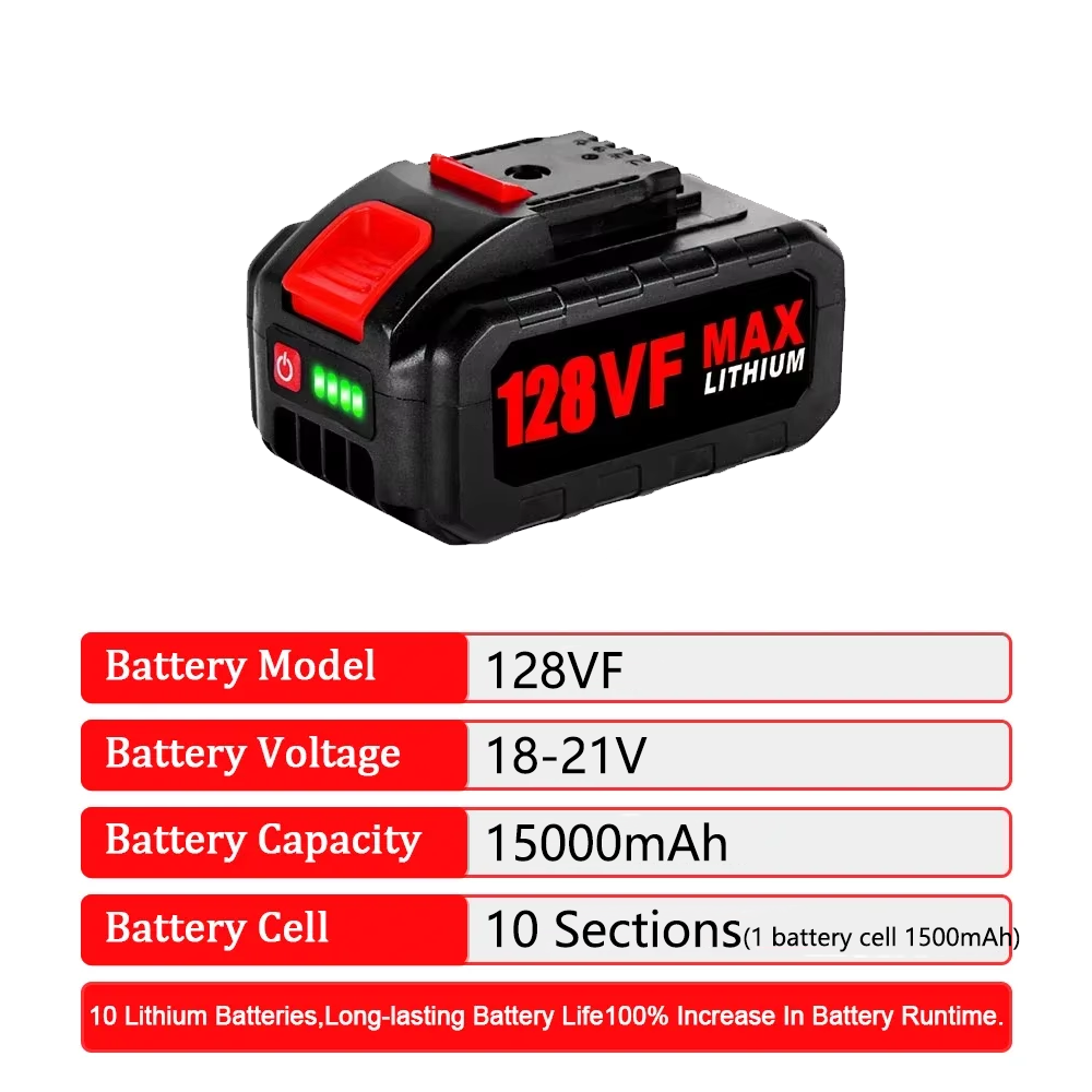 18V 21V 128VF 98VF Rechargeabl - Electric Chainsaw Battery 评论和价格