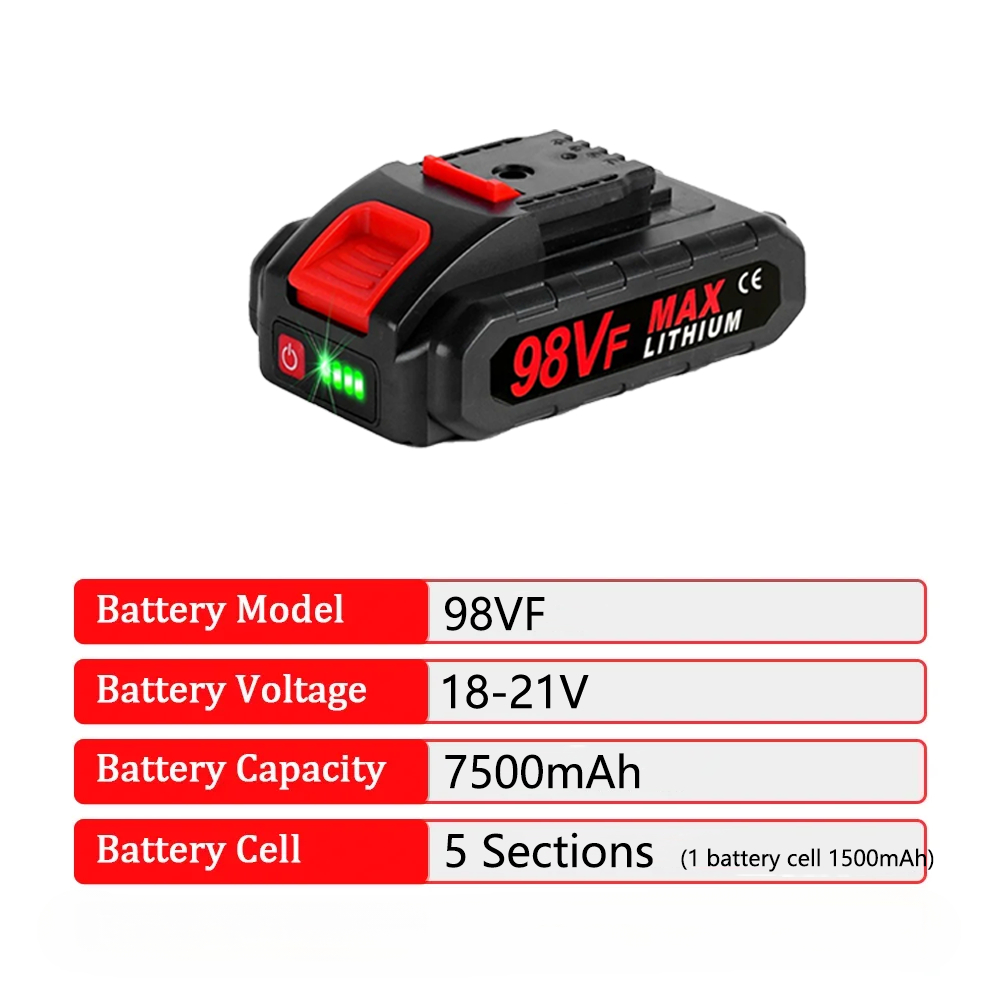 18V 21V 128VF 98VF Rechargeabl - Electric Chainsaw Battery 评论和价格