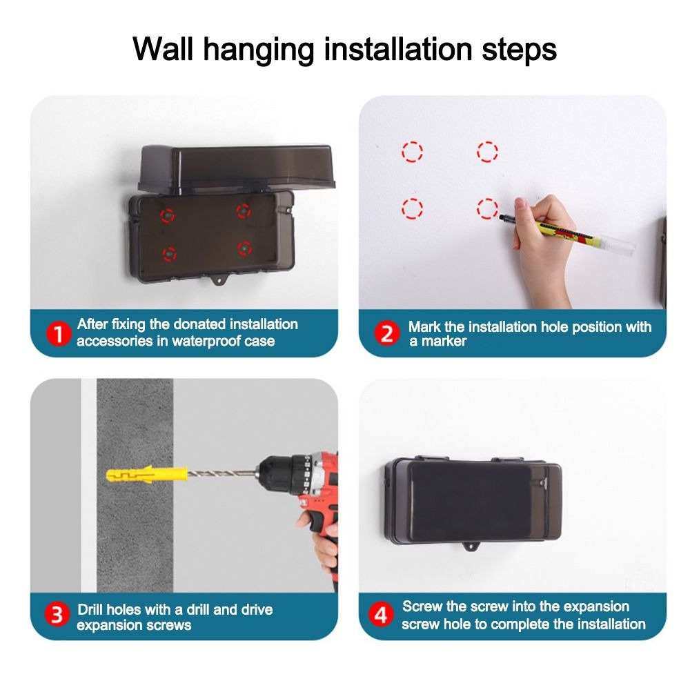 Portable Plastic Plug Box Anti - Outdoor Power Outlet Waterproof 评论和价格