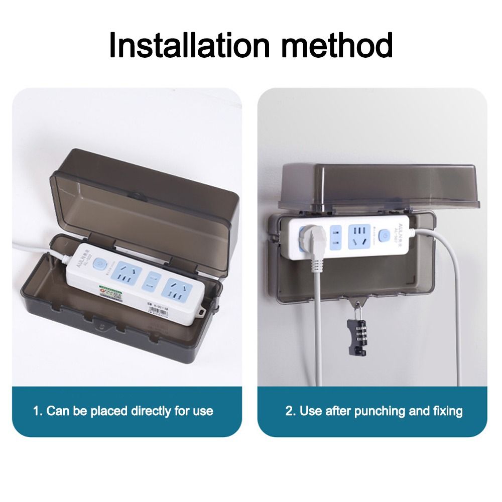 Durable Plastic Plug Box Water - Outdoor Power Lead Cover 评论和价格