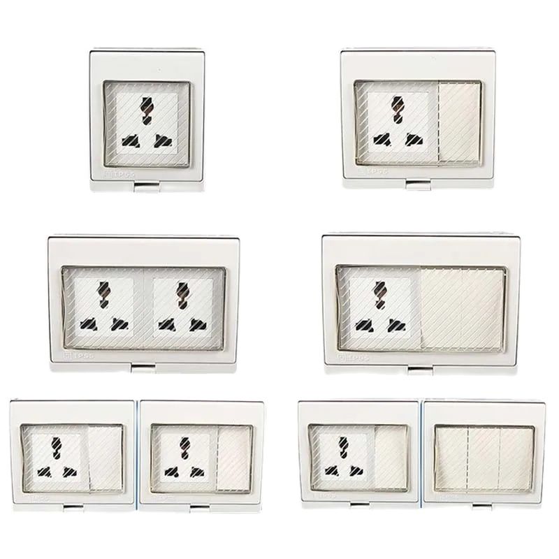 1PCS White AU UK EU US Univers - Outdoor Power Outlet Waterproof 评论和价格